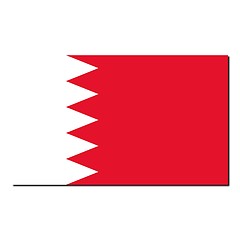 Image showing The national flag of Bahrain