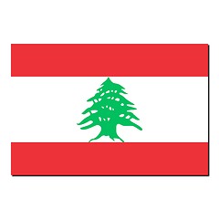 Image showing The national flag of Lebanon