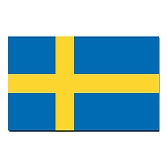 Image showing The national flag of Sweden