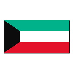 Image showing The national flag of Kuwait