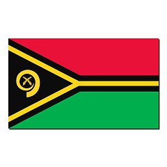 Image showing The national flag of Vanuatu