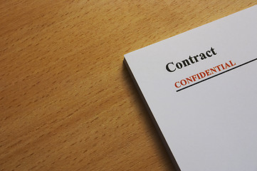 Image showing Contract cover