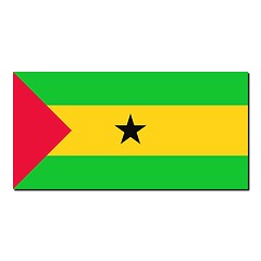 Image showing The national flag of Sao Tome and Principe