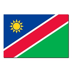 Image showing The national flag of Namibia