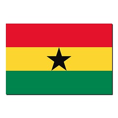 Image showing The national flag of Ghana