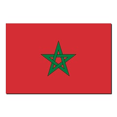 Image showing The national flag of Morocco