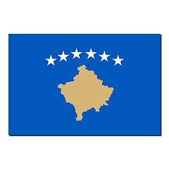 Image showing The national flag of Kosovo