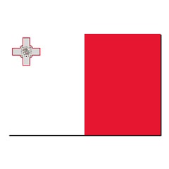 Image showing The national flag of Malta