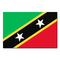 Image showing The national flag of Saint Kitts and Nevis