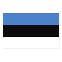 Image showing The national flag of Estonia