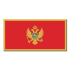 Image showing The national flag of Montenegro