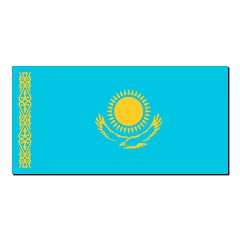 Image showing The national flag of Kazakhstan