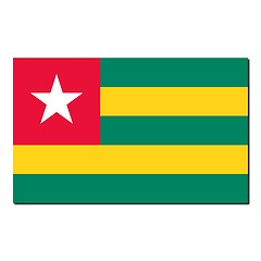 Image showing The national flag of Togo