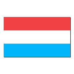 Image showing The national flag of Luxembourg