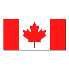 Image showing The national flag of Canada