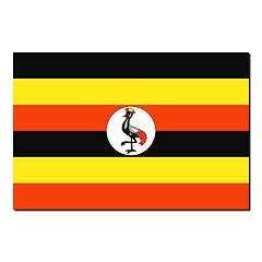 Image showing The national flag of Uganda