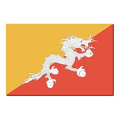 Image showing The national flag of Bhutan