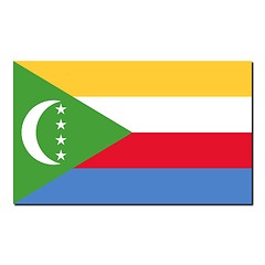 Image showing The national flag of Comoros