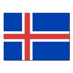 Image showing The national flag of Iceland