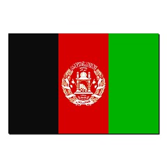 Image showing The national flag of Afghanistan