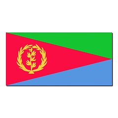 Image showing The national flag of Eritrea