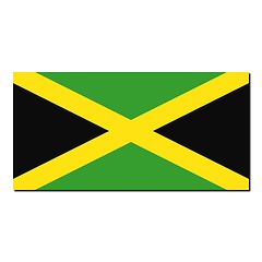 Image showing The national flag of Jamaica