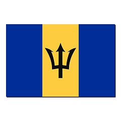 Image showing The national flag of Barbados