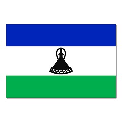 Image showing The national flag of Lesotho