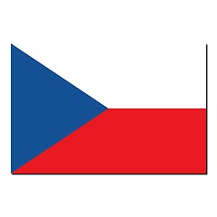 Image showing The national flag of Czech Republic