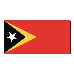 Image showing The national flag of East Timor