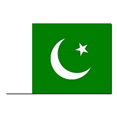 Image showing The national flag of Pakistan