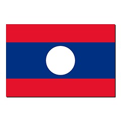 Image showing The national flag of Laos