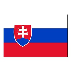 Image showing The national flag of Slovakia