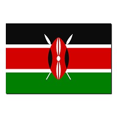 Image showing The national flag of Kenya