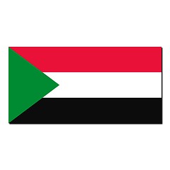 Image showing The national flag of Sudan