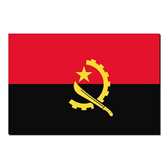 Image showing The national flag of Angola