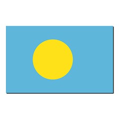 Image showing The national flag of Palau