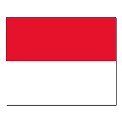 Image showing The national flag of Monaco