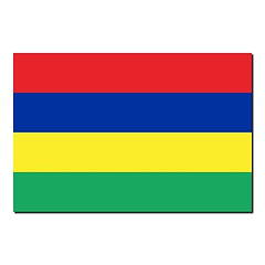 Image showing The national flag of Mauritius