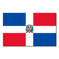 Image showing The national flag of Dominican Republic