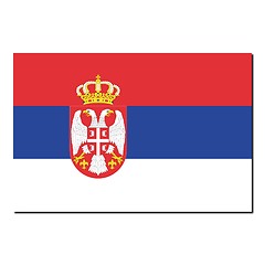 Image showing The national flag of Serbia