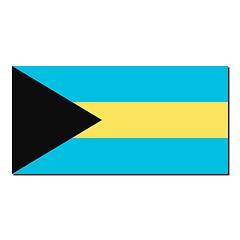 Image showing The national flag of Bahamas