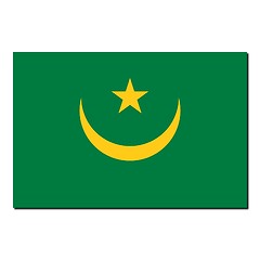 Image showing The national flag of Mauritania
