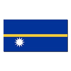 Image showing The national flag of Nauru