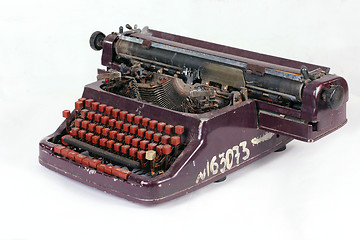 Image showing Old vintage typewriter