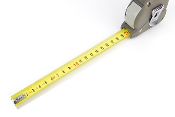 Image showing Retractable steel tape measure