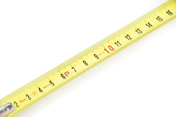 Image showing Retractable steel tape measure