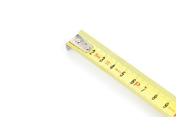 Image showing Retractable steel tape measure