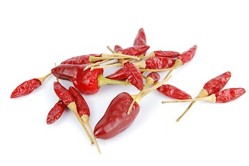 Image showing Bunch of red peppers