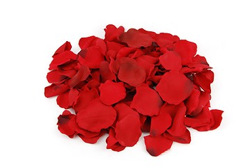 Image showing Bunch of rose petals for Valentine's Day